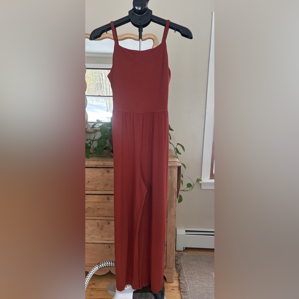 Old Navy Sleeveless jersey knit cami Jumpsuit cooper moon women’s M - Picture 3 of 11